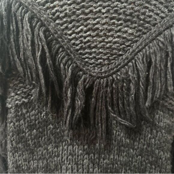 ANTHROPOLOGIE RUE STIIC KNITTED CARDIGAN FRINGE SWEATER small - Picture 6 of 7